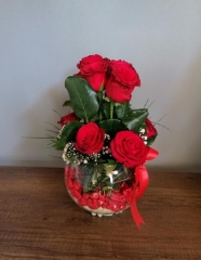 Cam Fanus Gül Arajmanı